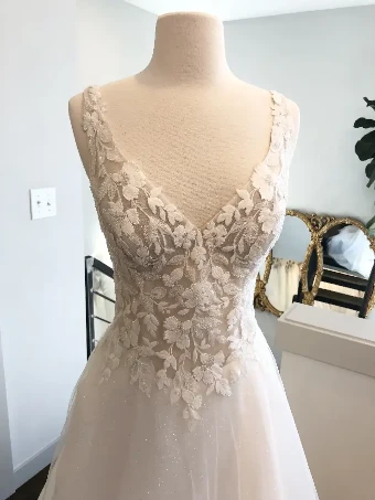 Justin Alexander #JA291 - sparkly skirt #1 Sand/Ivory/Latte thumbnail