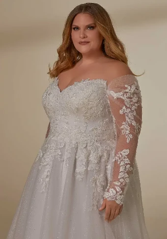 Morilee Detachable Sleeve-Frosted Embroidered-11459 #0 default Ivory thumbnail