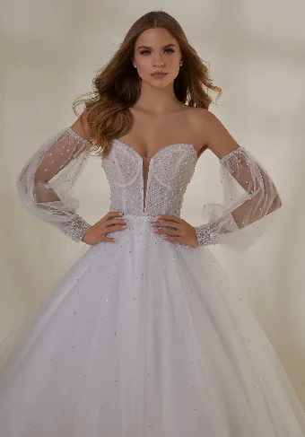 Morilee Pearl Beaded Bishop Long Sleeves 11466 #0 default Ivory thumbnail