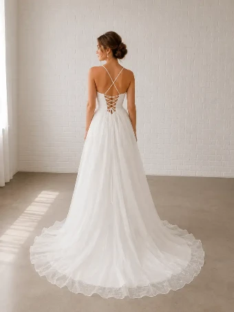 Samila Bridal Collection B230 - Sparkly Glitter #5 Off White thumbnail