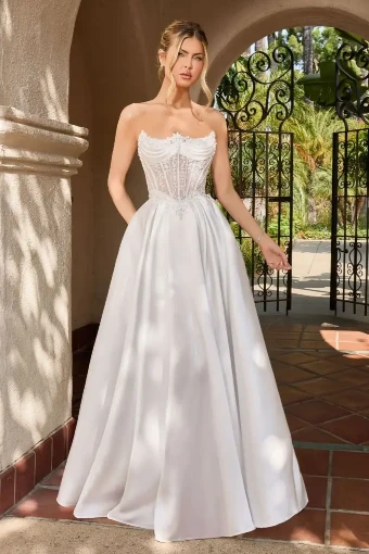 Private Label B404 - Beaded Bodice #0 default Off White thumbnail
