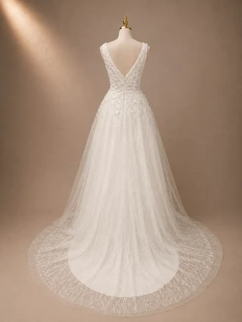 Samila Bridal Collection S108 - Glitter skirt #4 Ivory thumbnail