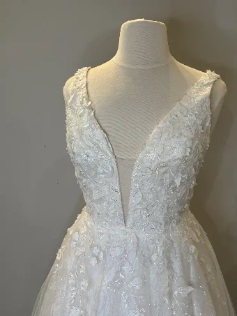Samila Bridal Collection S108 - Glitter skirt #5 Ivory thumbnail