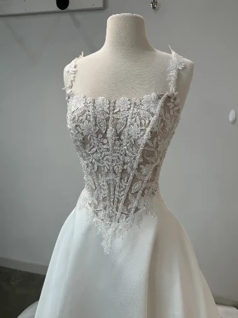 Sincerity Bridal #JA177  Straps detachable (bodice lined) #2 default Ivory/Latte thumbnail