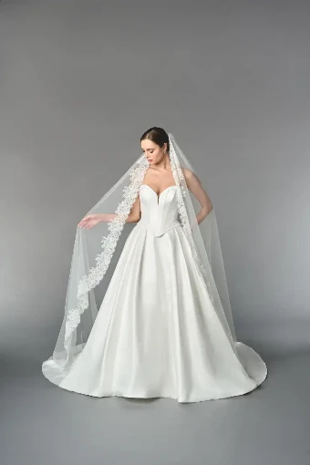 Justin Alexander Selma Veil #0 default Ivory thumbnail