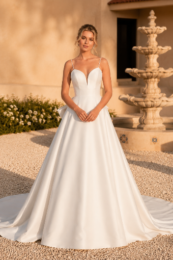 Justin Alexander Signature #99142 - Bow is detchable #0 default Nude/Ivory thumbnail