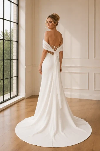 Justin Alexander Signature #99253 - Straps are detachable #5 Ivory/Latte thumbnail