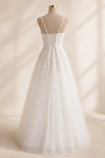 Samila Bridal Collection B416 Sparkly Skirt #1 default Off White thumbnail