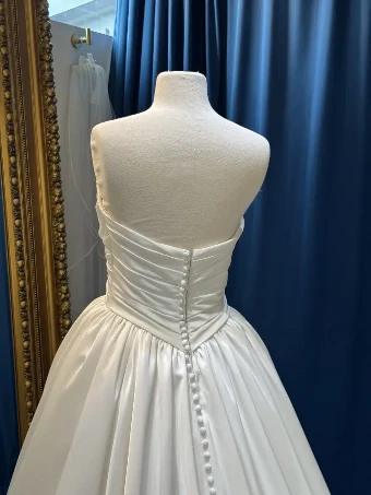 Justin Alexander #JA357 with floating sleeves #3 default Ivory thumbnail