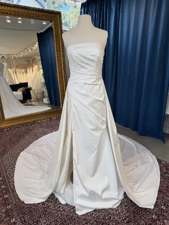 Justin Alexander #JA370 with jacket & overskirt #1 Ivory thumbnail