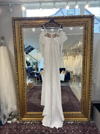 Justin Alexander #JA370 with jacket & overskirt #1 default Ivory thumbnail