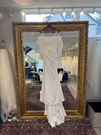 Justin Alexander #JA370 with jacket & overskirt #0 default Ivory thumbnail