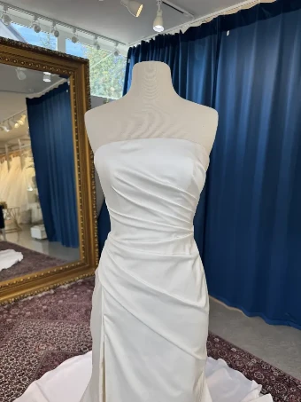 Justin Alexander #JA370 with jacket & overskirt #3 Ivory thumbnail