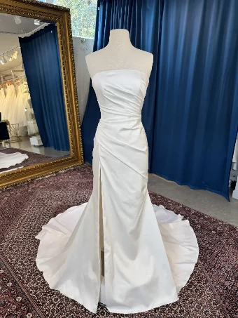 Justin Alexander #JA370 with jacket & overskirt #0 default Ivory thumbnail