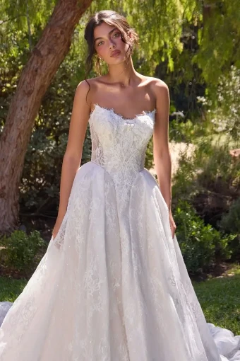 Samila Bridal Collection B426 - Sleeves are detchable #1 Off White thumbnail