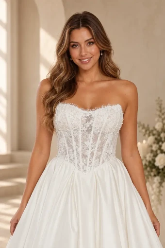 Samila Bridal Collection B430 #3 White thumbnail