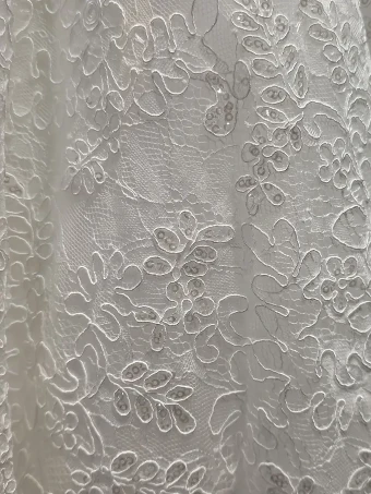 Samila Bridal Collection B434 with Shoulder Wrap #2 Off White thumbnail