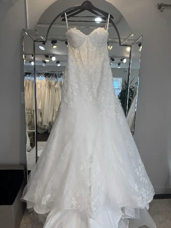 Samila Bridal Collection B435 with Detachable Train #1 Off White thumbnail