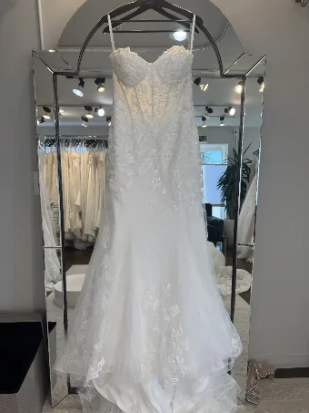 Samila Bridal Collection B435 with Detachable Train #0 default Off White thumbnail