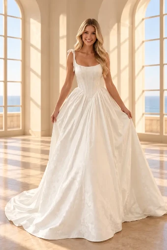 Samila Bridal Collection S146 - Brocade #0 default Ivory thumbnail