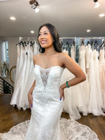 Casablanca Bridal C105 #1 Ivory/Ivory/Silver thumbnail
