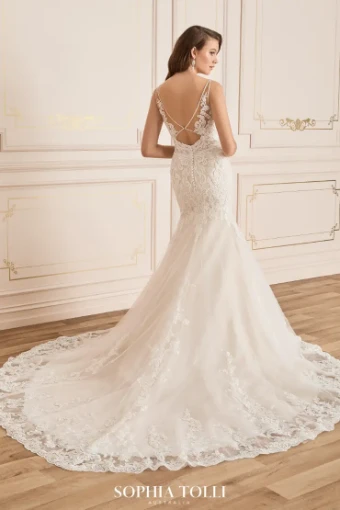 Sophia Tolli Y12021LS #1 Ivory/Champagne thumbnail