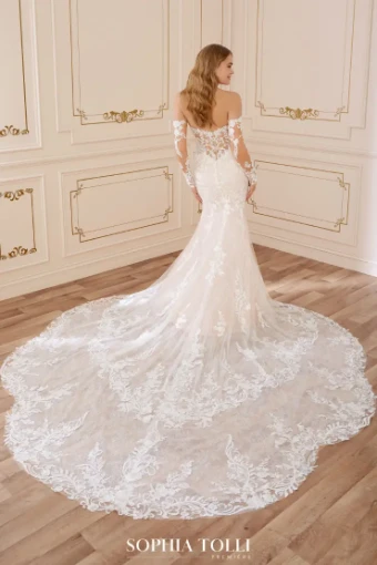 Sophia Tolli Premiere #Jocelyn with Sleeves #3 default Ivory/Blush thumbnail